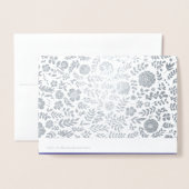 ロシュハサナパーティーホイル実在ラグジュアリー招待状 箔カード (裏面封筒付き)