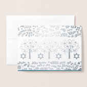 ロシュハサナパーティーホイ実在ル招待状 箔カード (封筒付き正面)