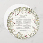 ロシュハサナフローラインスパイアシナミンカード 招待状 (正面/裏面)