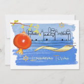 ロシュハシャナお祝いカスタムパーティー 招待状 (正面)