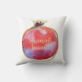 ロシュハシャナデコールシャナトヴァポメグラナートホワイト クッション (裏面)