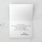 ロシュハシャナホリデーカードユダヤ人の甘い新年 カード (内部)