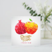 ロシュハシャナホリデーカードユダヤ人の甘い新年 シーズンカード (スタンド正面)