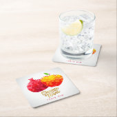 ロシュハシャナポメグラナートシャナトヴァ スクエアペーパーコースター (インサイチュ)