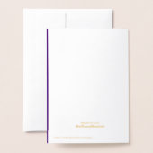 ロシュハシャナ新年が~のザクロ入りに願う 箔カード (裏面封筒付き)