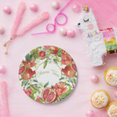 ロシュハシャナ新年の甘いザクロの饗宴 ペーパープレート (パーティー)