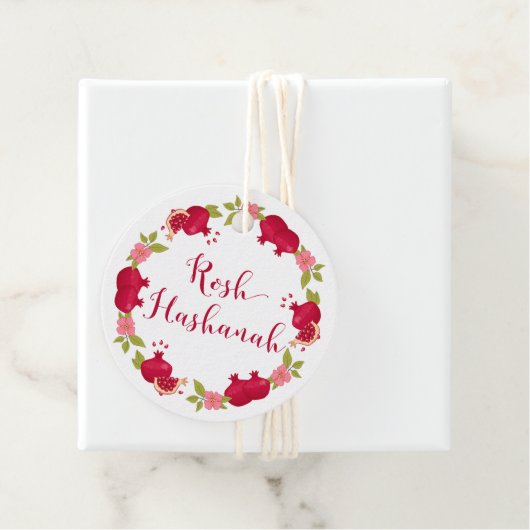 ロシュハシャナ新年ザクロ花ギフトラベル フェイバータグ (インサイチュ)