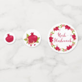 ロシュハシャナ新年ザクロ花リースC コンフェッティ (裏面)