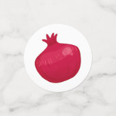 ロシュハシャナ新年ザクロ花リースC コンフェッティ (スモール正面)