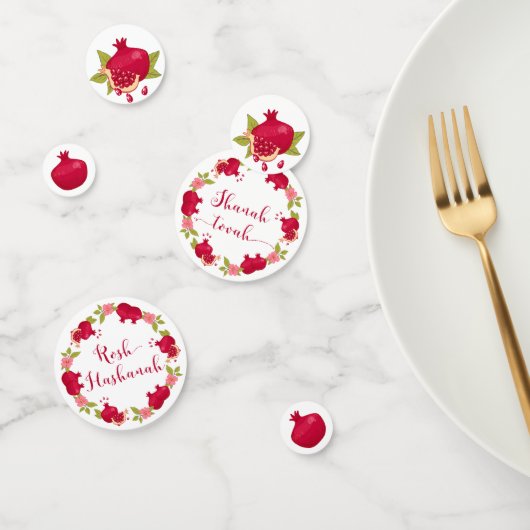 ロシュハシャナ新年ザクロ花リースC コンフェッティ (グループ)