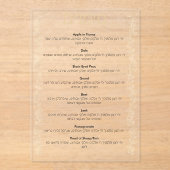 ロシュハシャナ離れシマニムカード アクリル招待状 (正面)