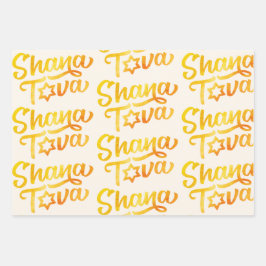 ロシュハシャナ3ザクロおもしろいフェスティバルスタイル ラッピングペーパーシート