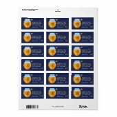 ロシュパーソナライズされたハシャナ差出人住所シール ラベル (フルシート)