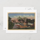 ロシュルチアン公園、噴水とガーデンビュー ポストカード (正面/裏面)