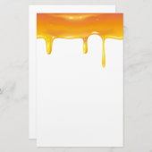 ロシュ・ハサナユダヤ新年甘い蜂蜜のドロップ 便箋 (正面/裏面)