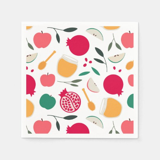 ロシュ・ハサナ スタンダードカクテルナプキン (正面)