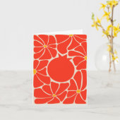 ロシュ・ハシャナのカード カード (黄色い花)