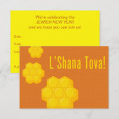 ロシュ・ハシャナーのはちみつのはち 招待状 (正面/裏面)