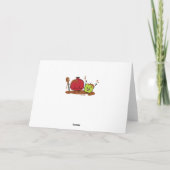 ロシュ・ハシャナーのリンゴ ザクロ 蜂蜜 ユダヤ教のお正月 カード (裏面)