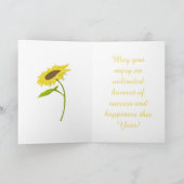 ロシュ・ハシャナー ひまわりリース シーズンカード (内部)