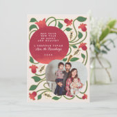 ロシュ・ハシャナー ジューイッシュ・ニュー・イヤー 葉の写真 シーズンカード (スタンド正面)