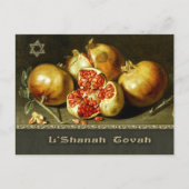 ロシュ・ハシャナー。ユダヤの新年 ファインアート シーズンポストカード (正面)