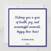 ロシュ・ハシャナー ユダヤ教の新年2 写真 シーズンカード (裏面)