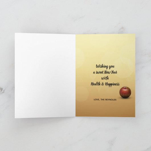 ロシュ・ハシャナー ユダヤ教の新年 - グリーティングカード シーズンカード (内部)