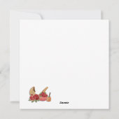 ロシュ・ハシャナー ユダヤ教の新年 個人名 シーズンカード (裏面)