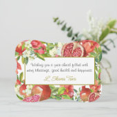 ロシュ・ハシャナー ユダヤ教 石榴 新年の挨拶 シーズンカード (スタンド正面)