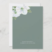 ロシュ・ハシャナ白りんご花 招待状 (裏面)