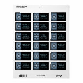 ロシュ・ハシャナ（デビッドの星） ラベル (フルシート)