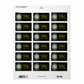 ロシュ・ハシャナ（デビッドの星） ラベル (フルシート)