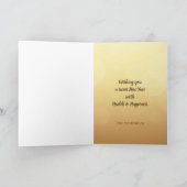 ロシュ・ハシャナ ユダヤの新年 ハニーアップル シーズンカード (内部)