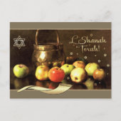 ロシュ・ハシャナ | ユダヤの新年 美術 シーズンポストカード (正面)