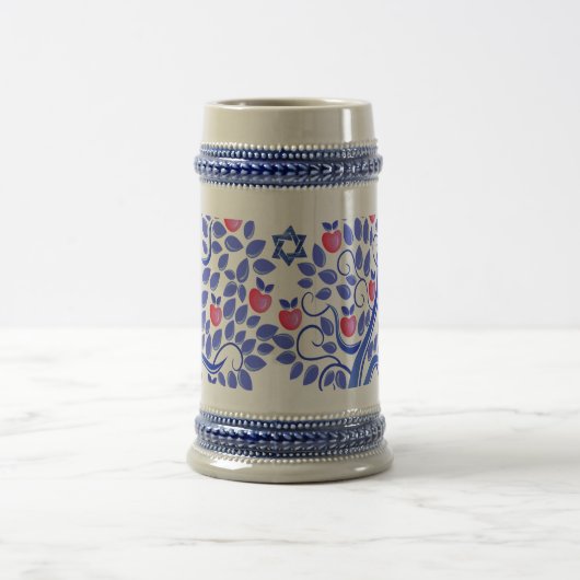 ロシュ・ハシャナ |ユダヤ人の新年の贈り物 ビールジョッキ (中央)