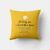 ロシュ・ハシャナ・ユダヤ人新年ザクロ蜂蜜 クッション (裏面)