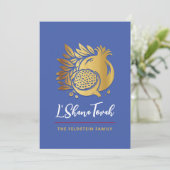 ロシュ・ハシャナ 現代のユダヤ教 新年のザクロ シーズンカード (スタンド正面)