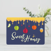 ロシュ・ハシャナ　蜂蜜のように甘い　シナモン　ユダヤ教　新年 シーズンカード (スタンド正面)