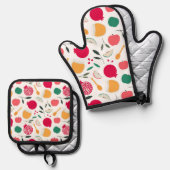 ロシュ・ハシャナ 鍋つかみ&鍋敷きセット (正面/裏面)