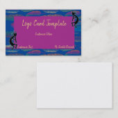 ロシンプルゴココペリ羽毛名刺 名刺 (正面/裏面)