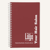 ロシンプルゴモットブルガンディホワイトヘアサロン ノートブック (正面)