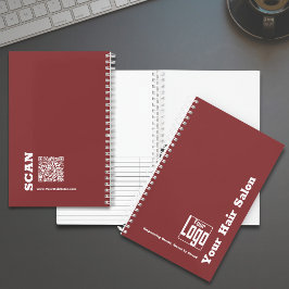 ロシンプルゴモットブルガンディホワイトヘアサロン ノートブック