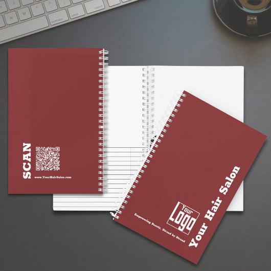 ロシンプルゴモットブルガンディホワイトヘアサロン ノートブック