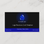 ロシンプルゴ-ジュエルブルーサファイアロゴ 名刺 (正面)