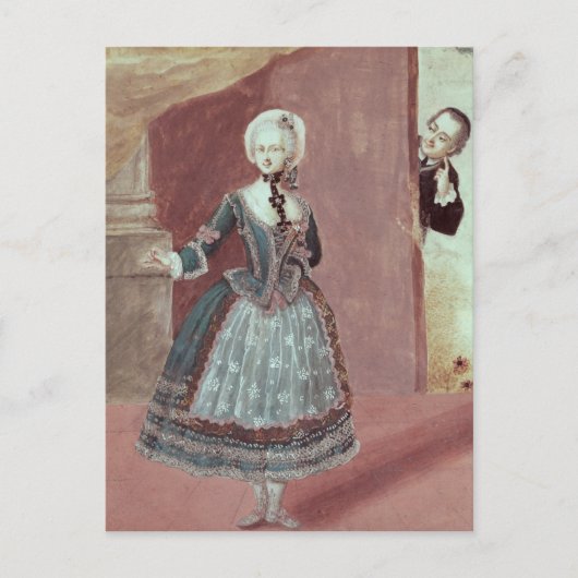 ロシン役の女優 ポストカード (正面)