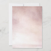 ロジウムゴールドグリッター  ドリップス  カリグラフィー ウェディング 招待状 (裏面)