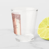 ロジウムゴールドドリップス グリッター ルック モノグラム ショットグラス (右)