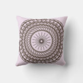 ロジウム効果幾何形状デザインパターン クッション (裏面)