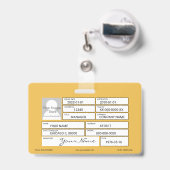 ロジスティクスバッジ バッジ (伸縮クリップ付きの裏面)